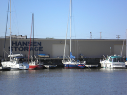 Hansen Marina - offering 34 slips for up to 45 ft boats.
